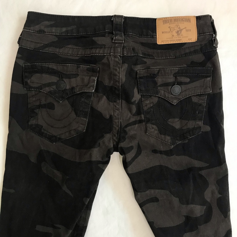 True Religion Super Skinny Camo Pants